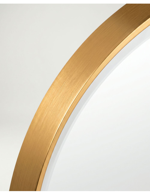 Espejo oro aluminio SILK  detalle