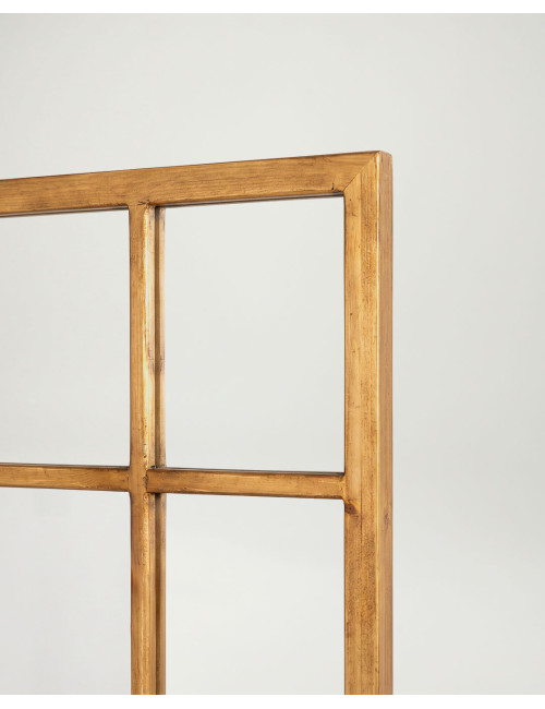 Espejo madera IRISA natural detalle