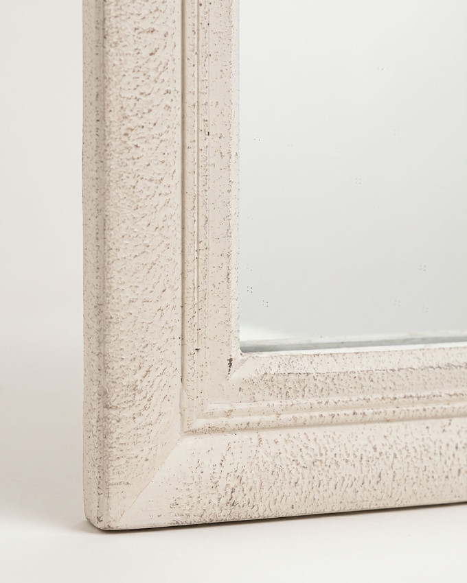 Espejo ventana blanca envejecido ORIEL