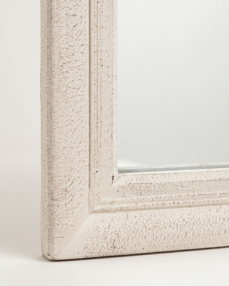 Espejo ventana blanca envejecido ORIEL detalle