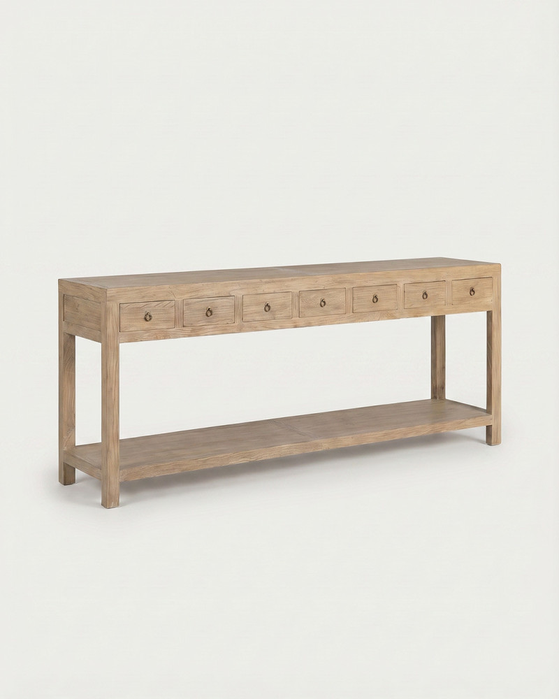 Consola madera de olmo MARENZO izquierda