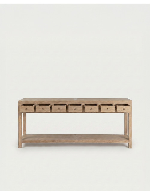 Consola madera de olmo MARENZO frente