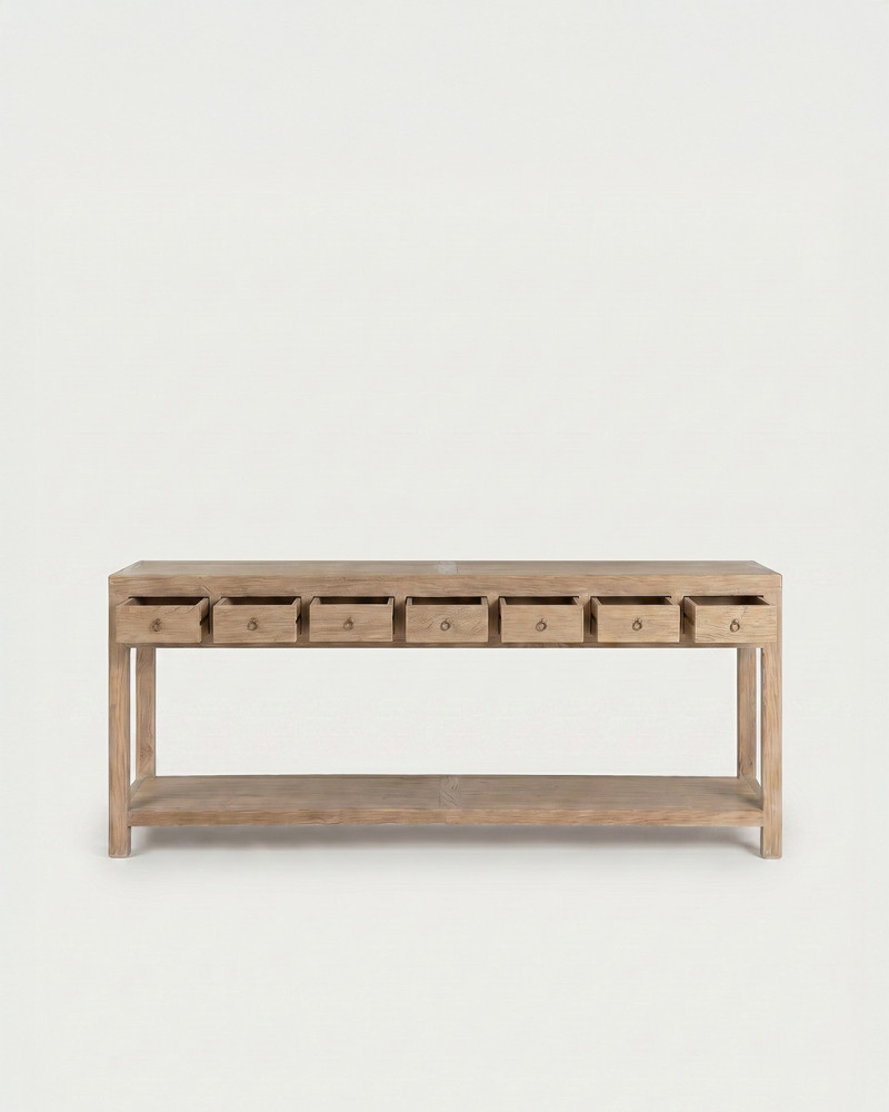 Consola madera de olmo MARENZO frente