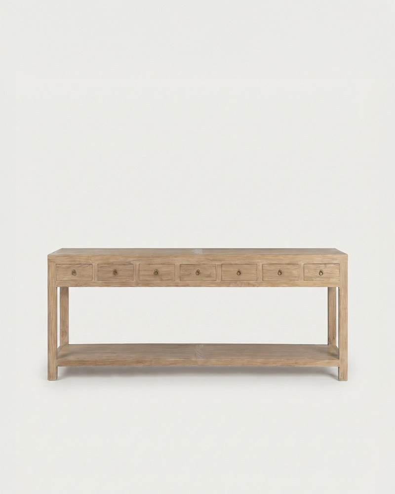 Consola madera de olmo MARENZO frente