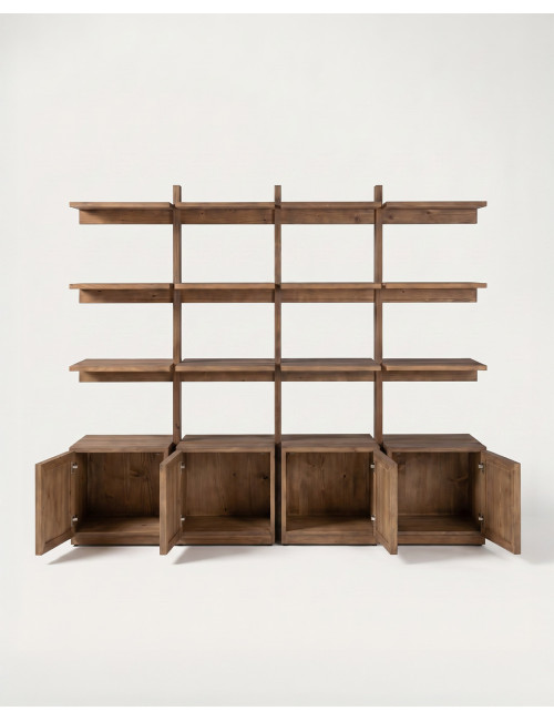 Estantería madera de pino TOLMAR frente