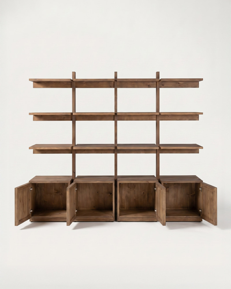 Estantería madera de pino TOLMAR frente