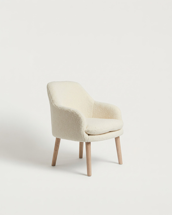 Butaca de borreguito crema COSY
