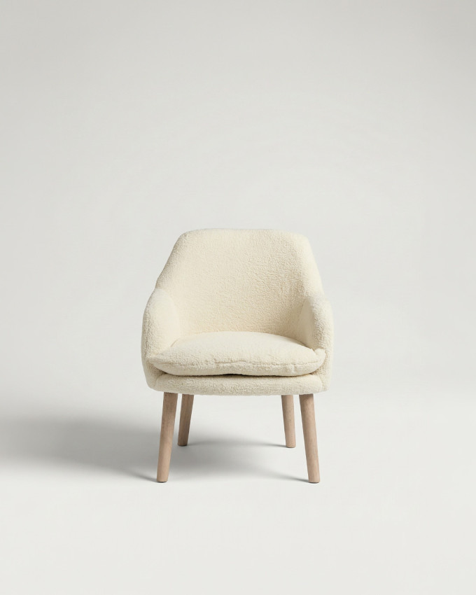 Butaca de borreguito crema COSY