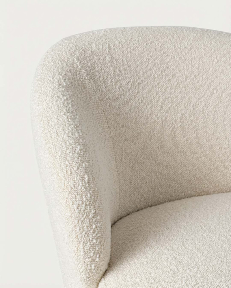 Sillón tapizado BORO vista detalle
