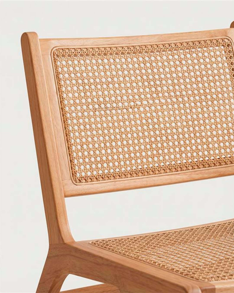 Butaca PHUKET de madera y ratán natural – Diseño relajado con estilo | Rey Home
