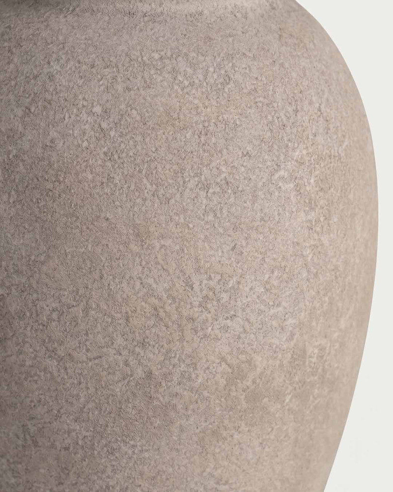 Macetero crema cerámica ZAIDA detalle