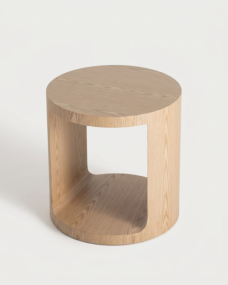 Mesa auxiliar natural KELAN vista alta