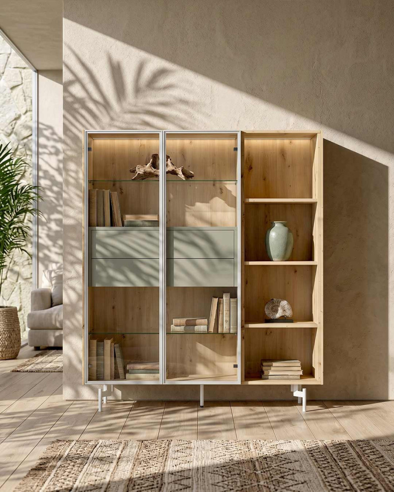 Vitrina modular con patas BELVE ambiente