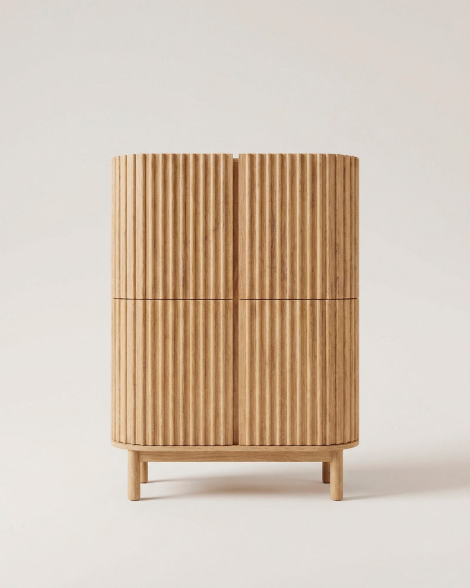 Vitrina 4 puertas curvas KALEM