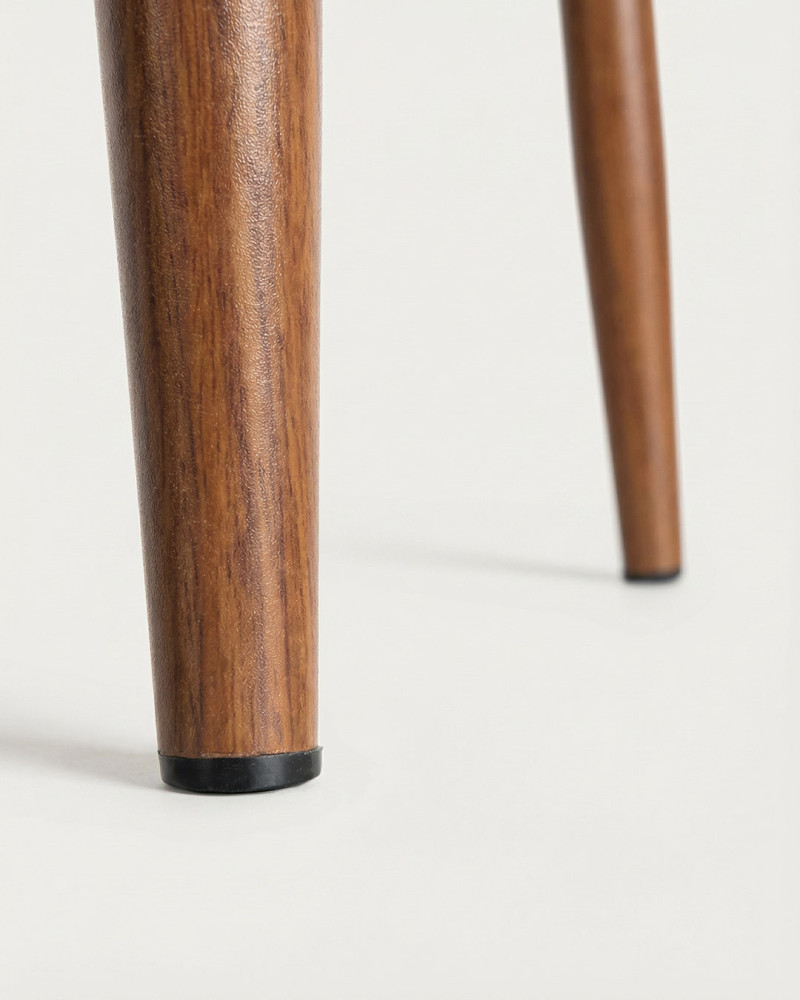 Taburete beige tejido FIERRO detalle pata