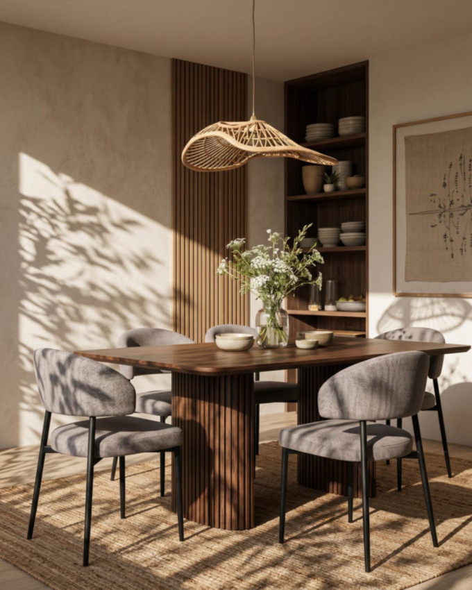 Pack 2 sillas comedor taupe ELSA
