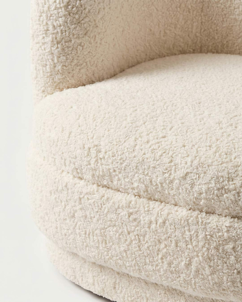 Sillón infantil tapizado blanco CIELO vista detalle asiento