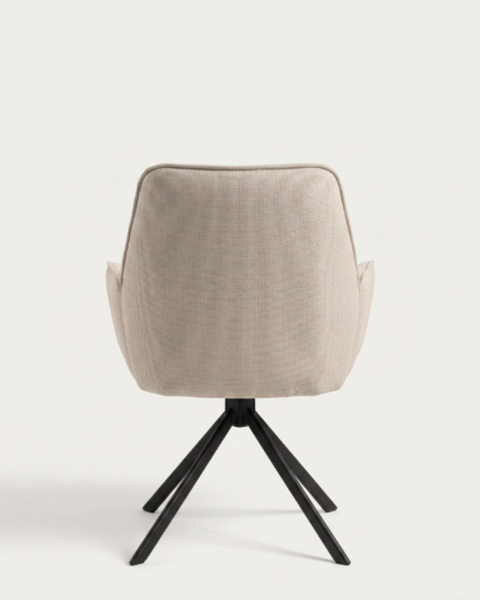 Pack 2 sillas respaldo alto beige IVAR