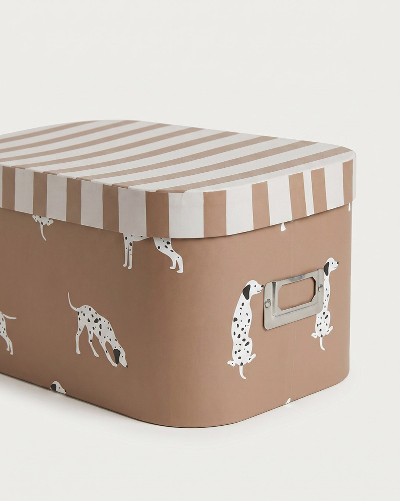 Set de 3 cajas de cartón DALÍ vista detalle perritos