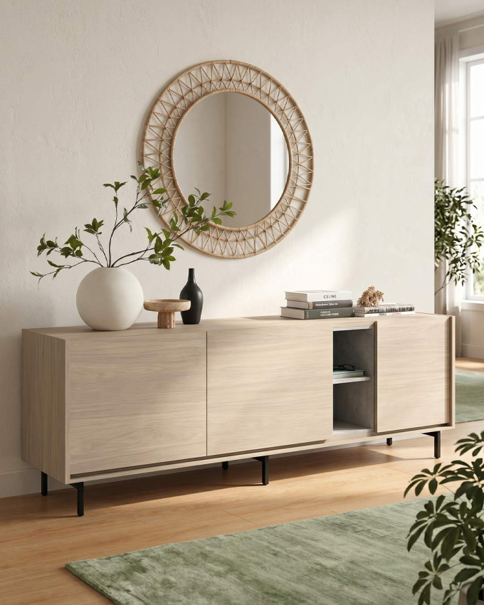Mueble de televisión 3 puertas y un hueco LAYRA