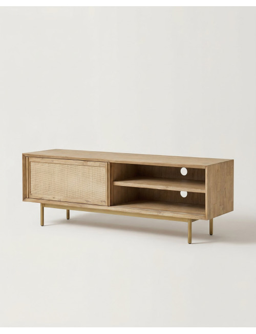 Mueble tv de ratán CINCINNATI-lado
