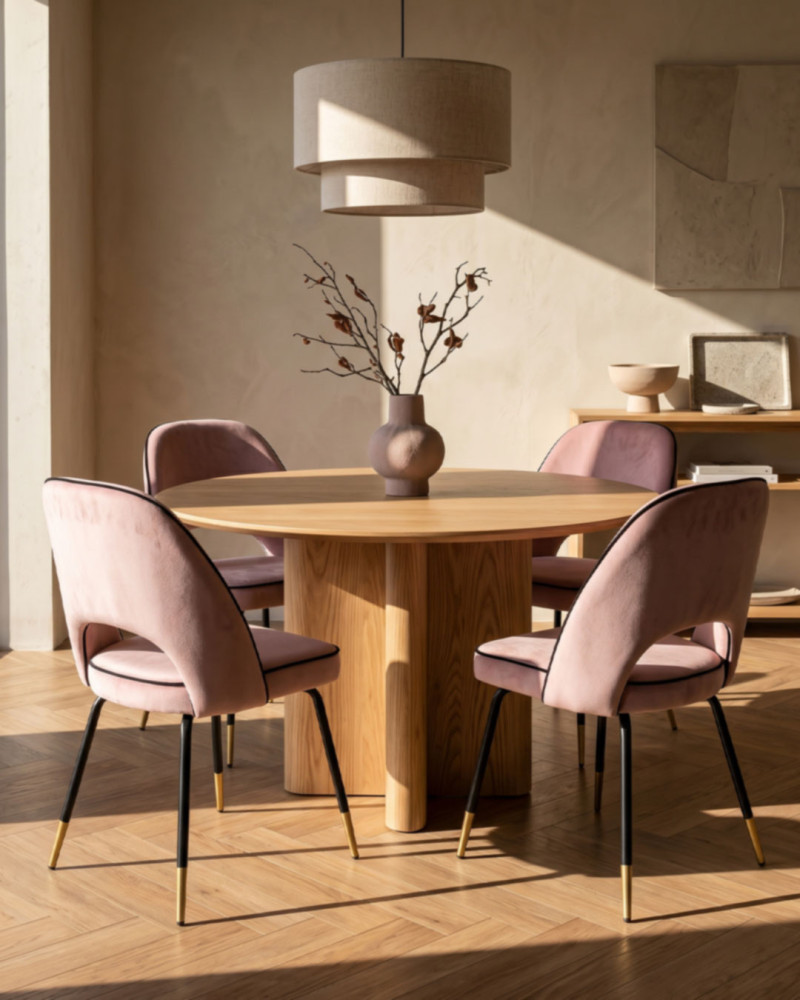 Silla de comedor VELVET decorada 2