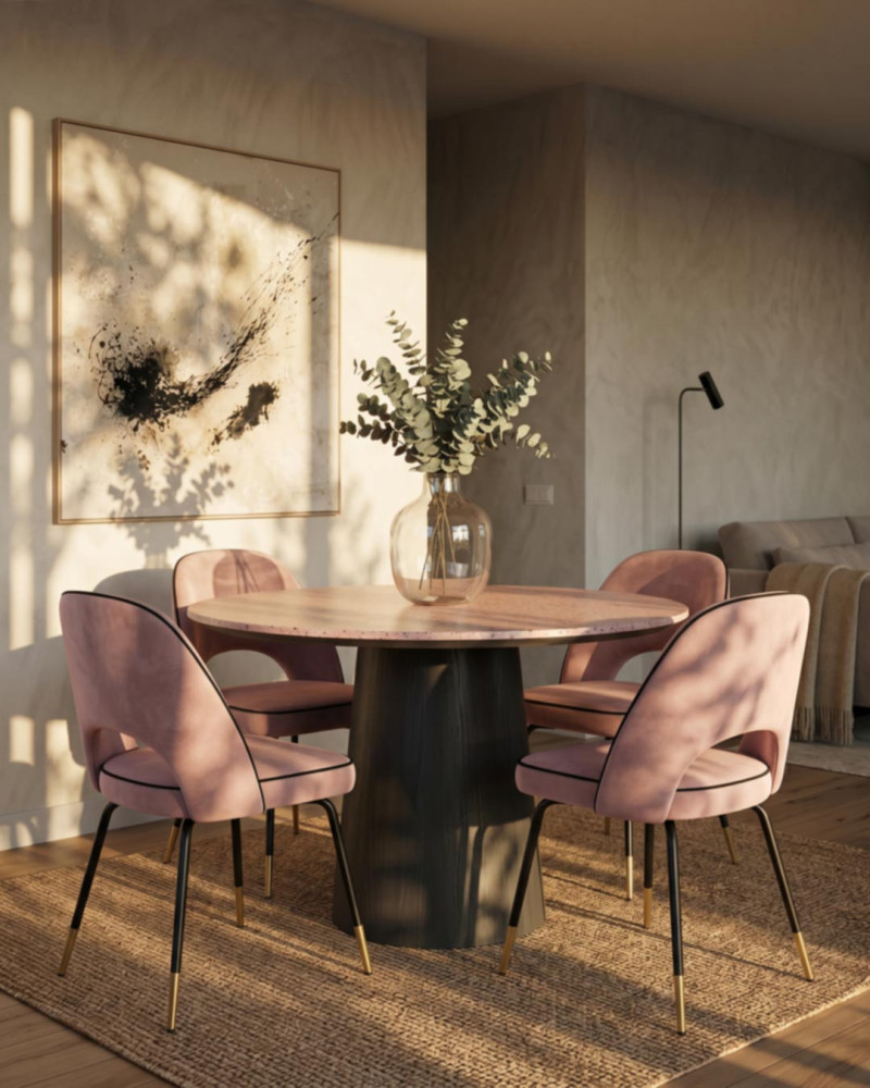 Silla de comedor VELVET decorada