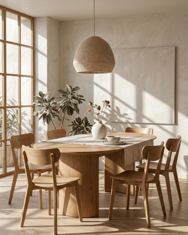 Pack de 2 siilas de comedor roble VALI-ambiente