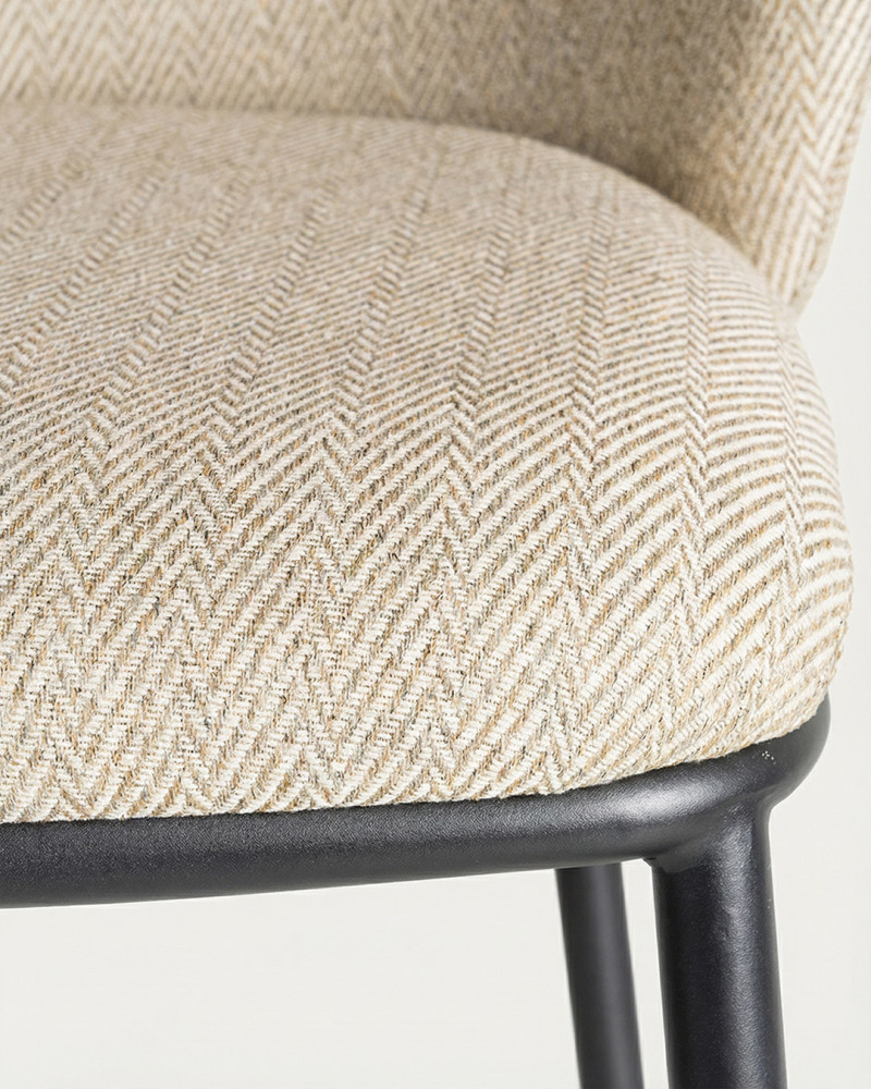 Taburete tejido espiga  TORIA detalle asiento