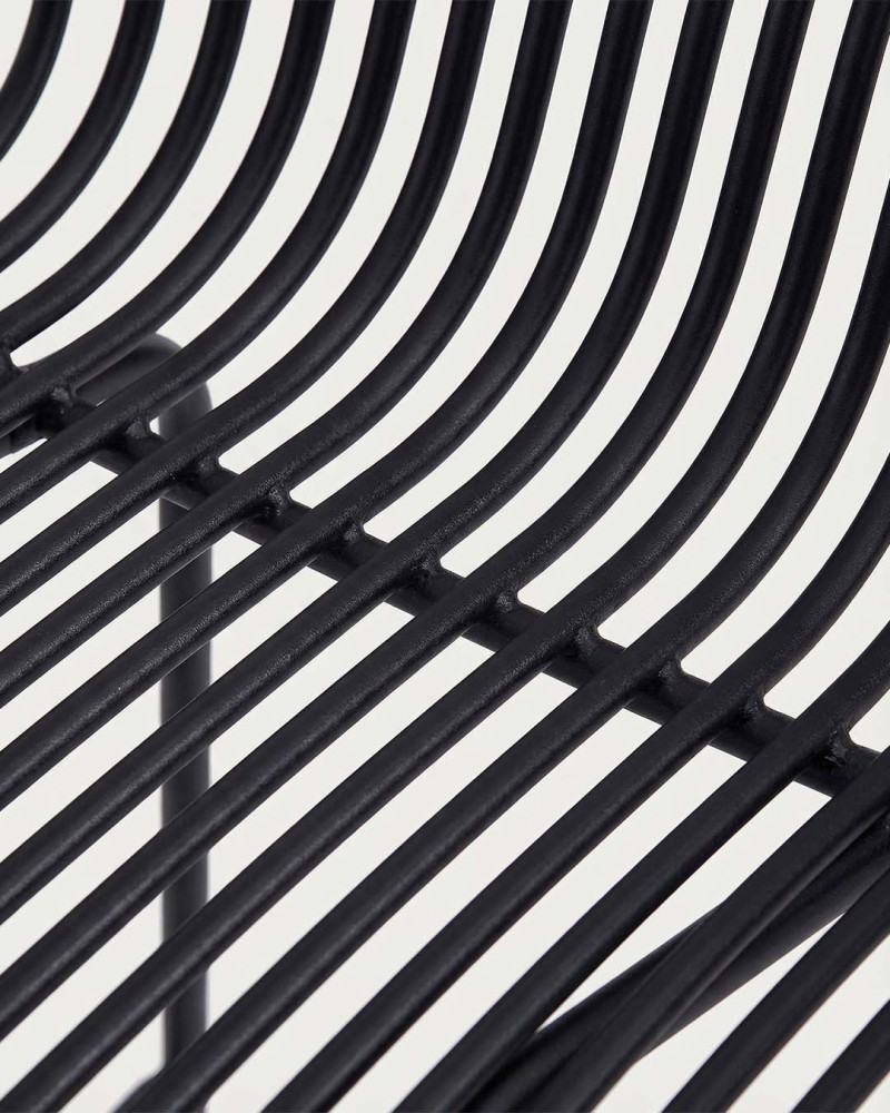 Taburete alto negro polipropileno VENDARO | Rey Home