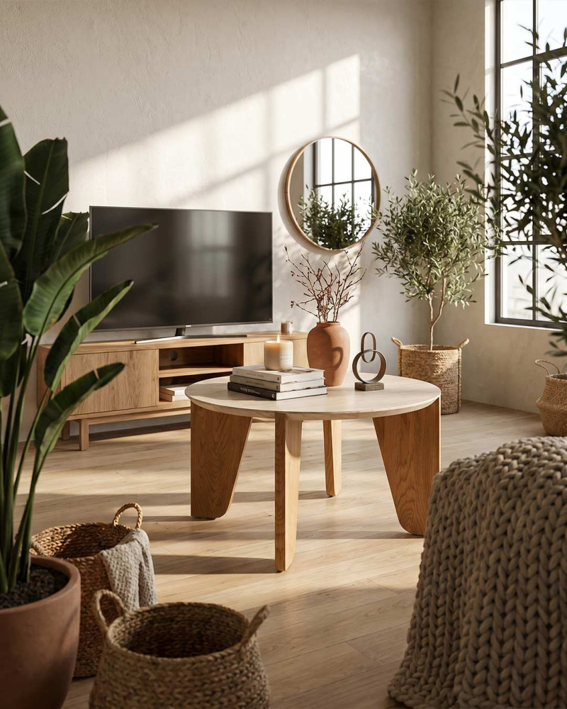 Mesa de centro DOCK | Diseño cálido y natural en madera
