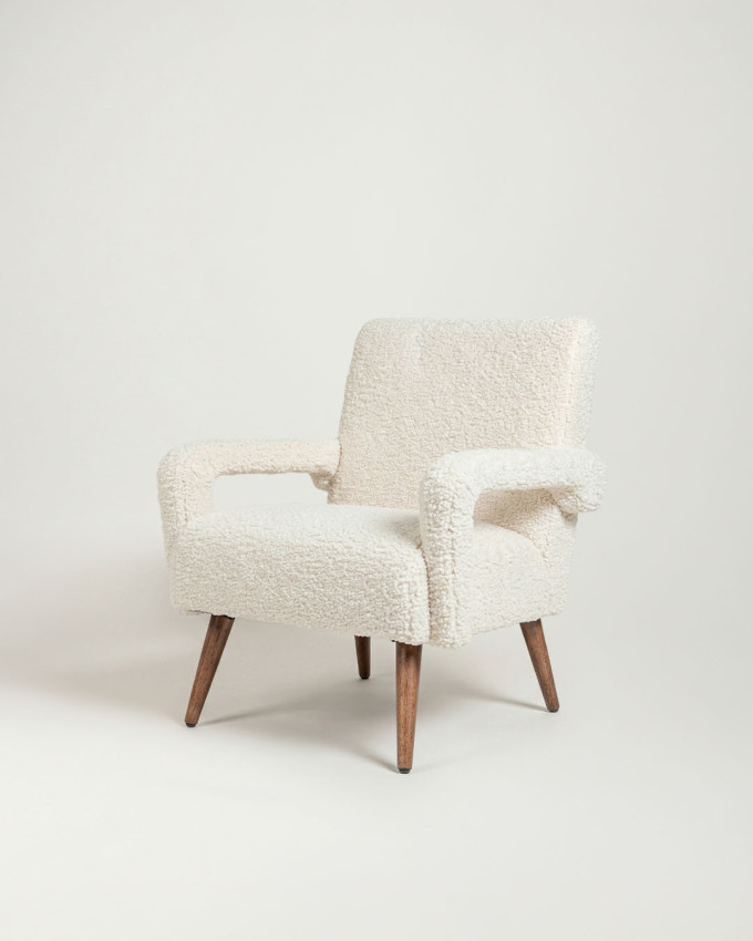 Sillón patas madera LILO