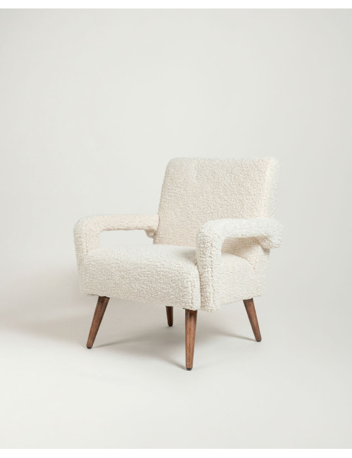 Sillón patas madera LILO-lado
