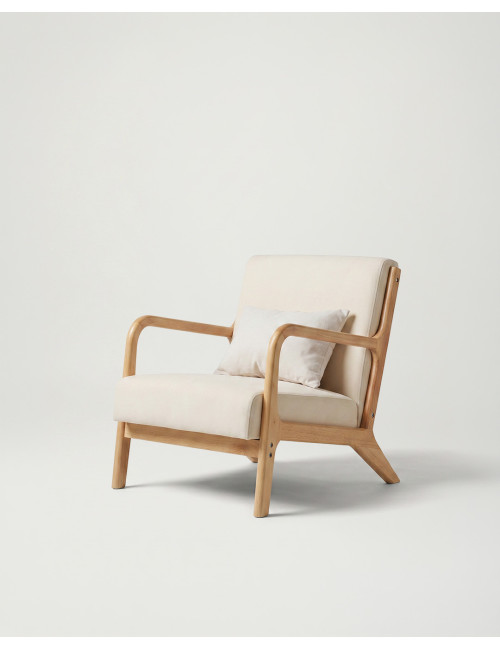 Sillón estructura de madera FASE-lado
