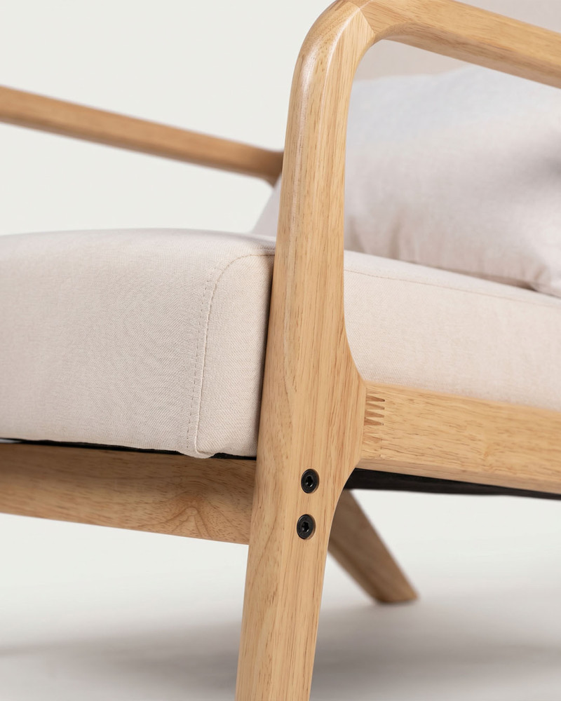 Sillón estructura de madera FASE-detalle
