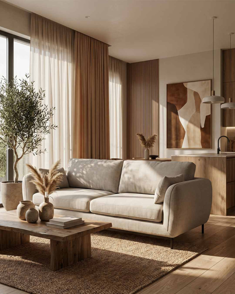 Sofá 3 plazas crema VALTOR | Rey Home