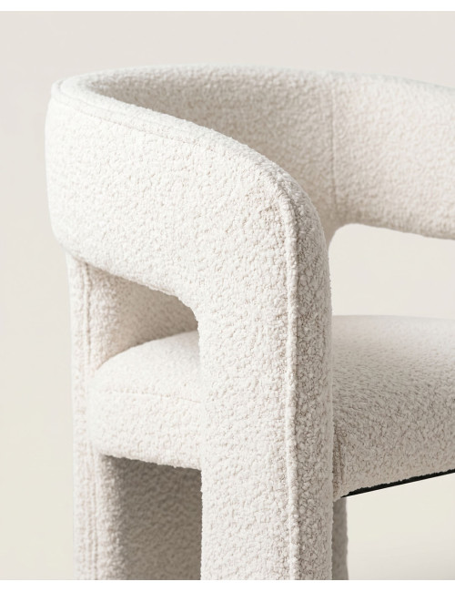 Butaca tejido beige SERVIK detalle