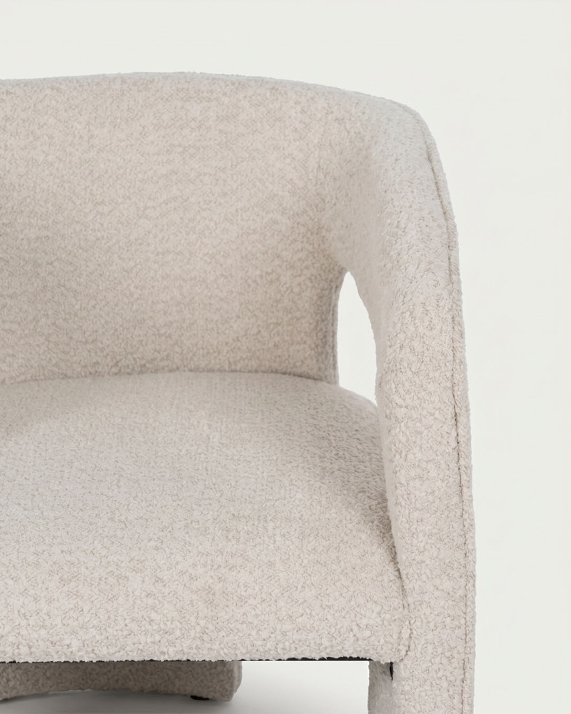 Butaca tejido beige SERVIK detalle
