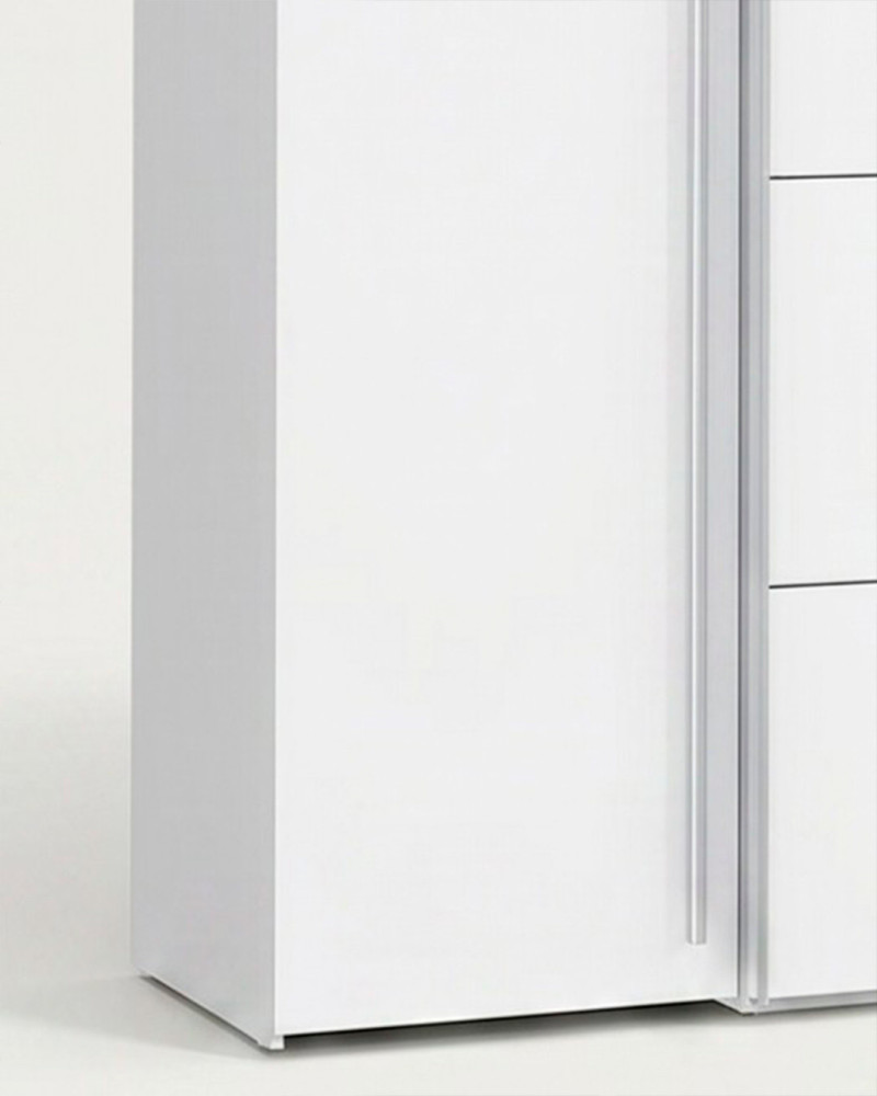 Armario de 4 puertas JACKSON-blanco detalle