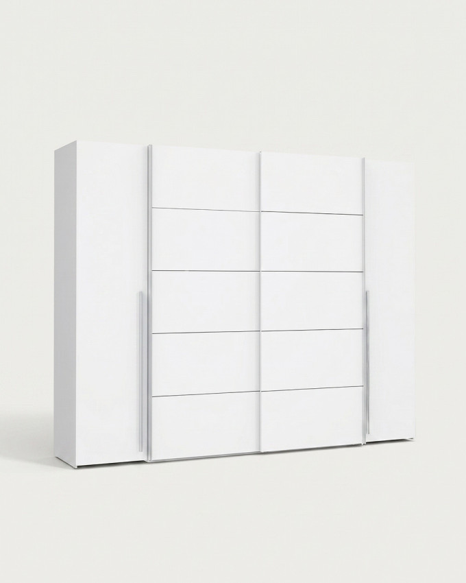 Armario de 4 puertas JACKSON-blanco lado