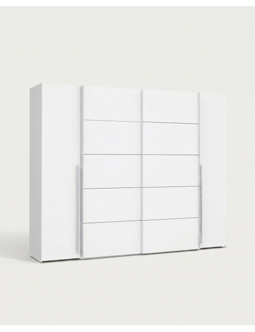 Armario de 4 puertas JACKSON-blanco lado