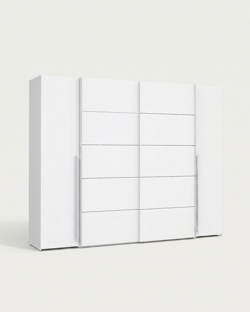 Armario de 4 puertas JACKSON-blanco lado