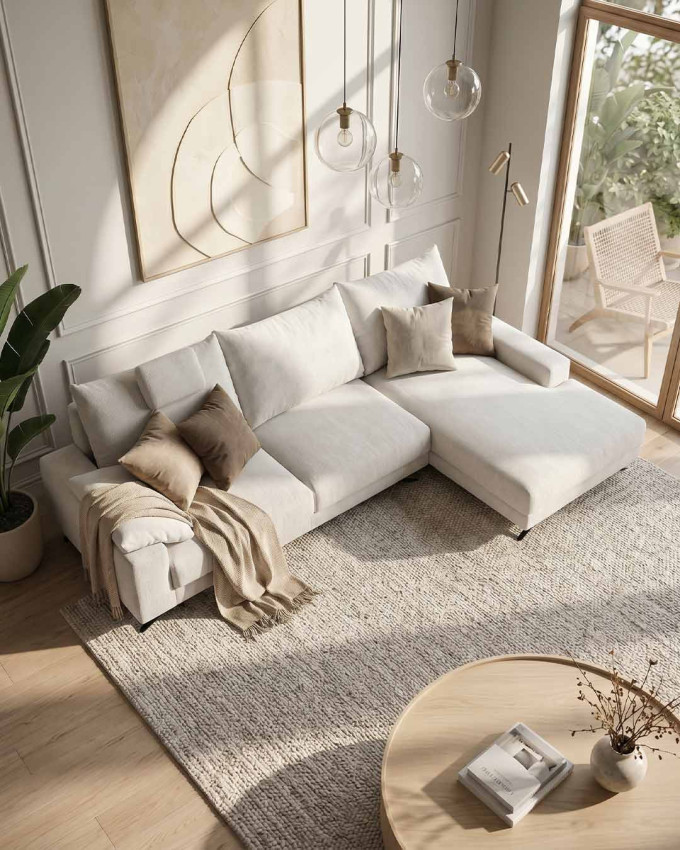Chaiselongue pata metálica NERVO