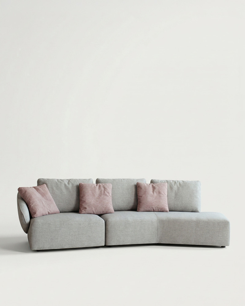 Sofa chaiselonge ZANETI vista frontal