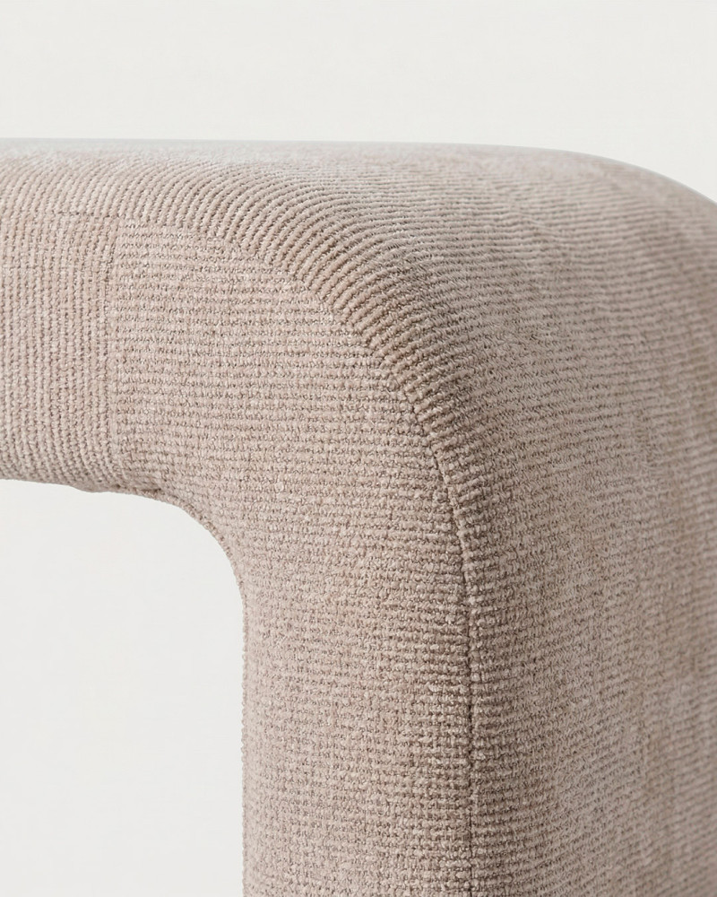 Vista detalle Banco set 3 piezas tejido beige VIGAR