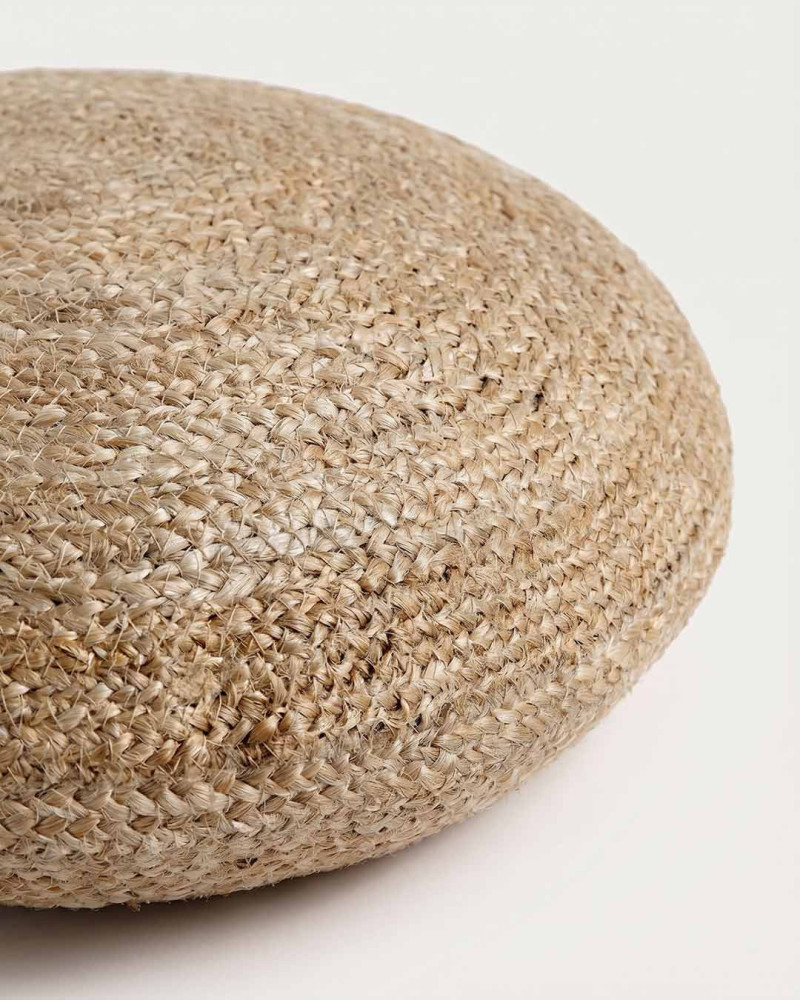 Puf fibra natural PALMER detalle derecho