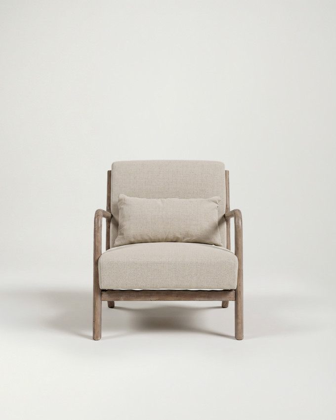 Butaca cómoda de madera SEBY