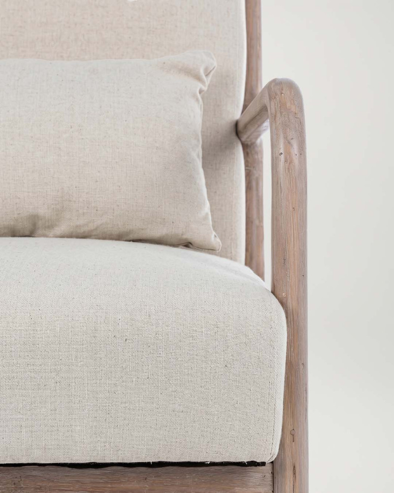 Butaca cómoda de madera SEBY detalle 2