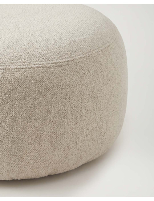 Puf lounge beige tejido DUNAR | Rey Home