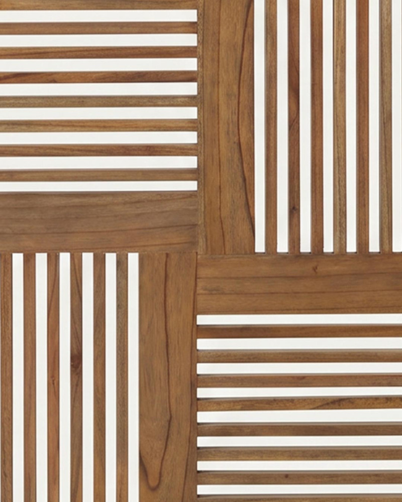 Cabecero barrotes madera natural SOREL detalle de diseño
